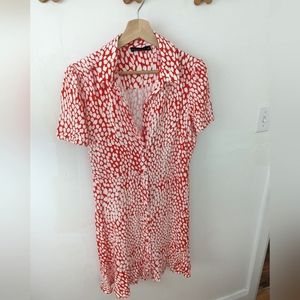 Marks & Spencer red shirt dress